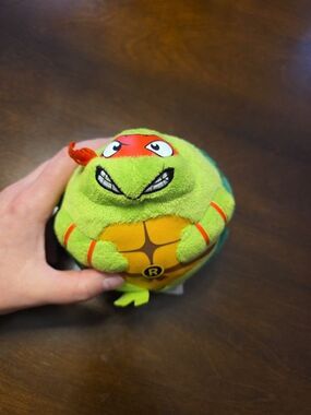 New TY Beanie Ballz TMNT Raphael Plush, Teenage Mutant Ninja Turtles